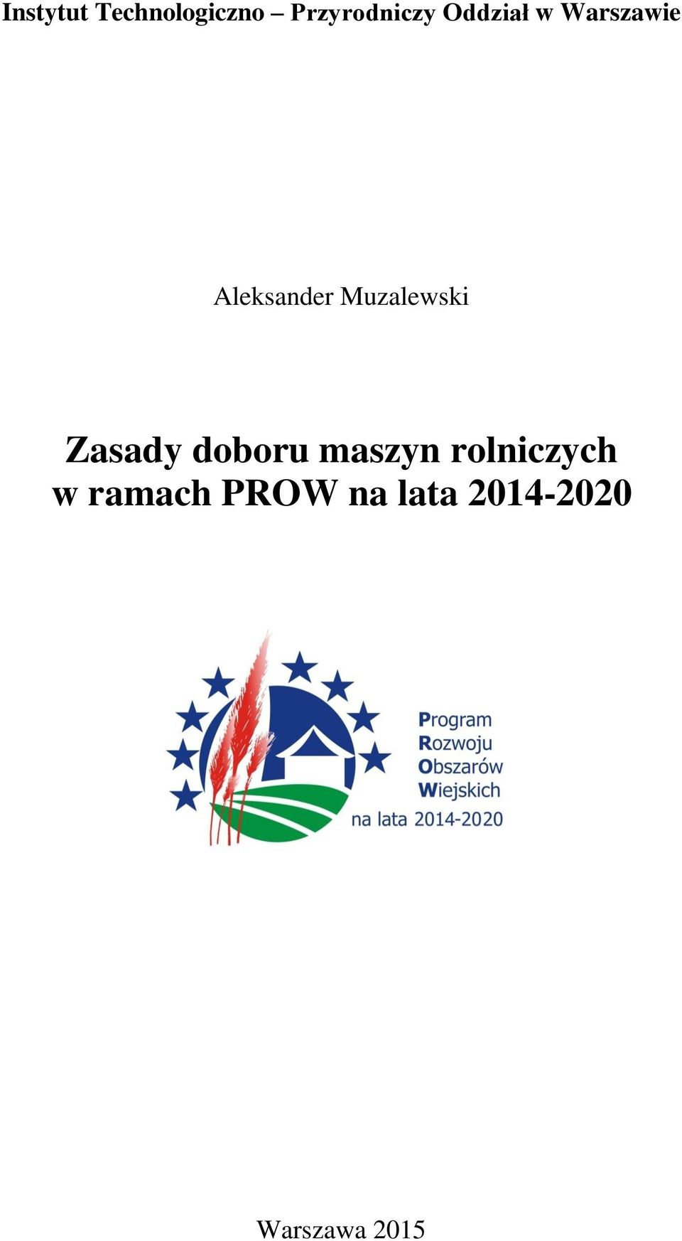 Muzalewski Zasady doboru maszyn