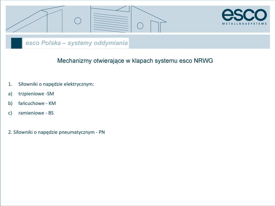 Siłowniki o napędzie elektrycznym: a)