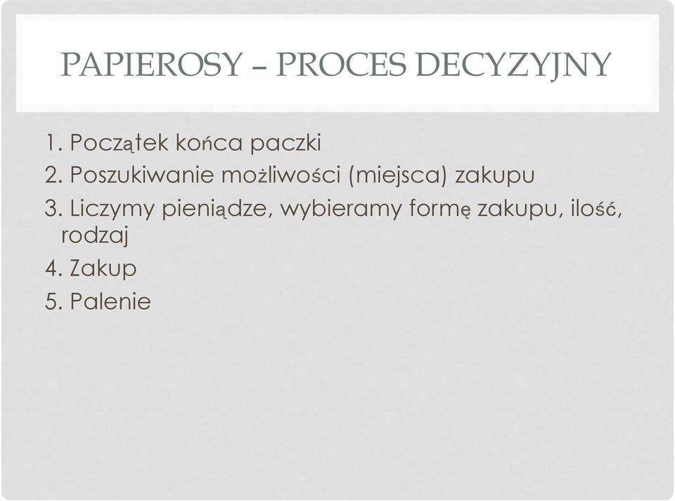 Poszukiwanie możliwości (miejsca) zakupu 3.