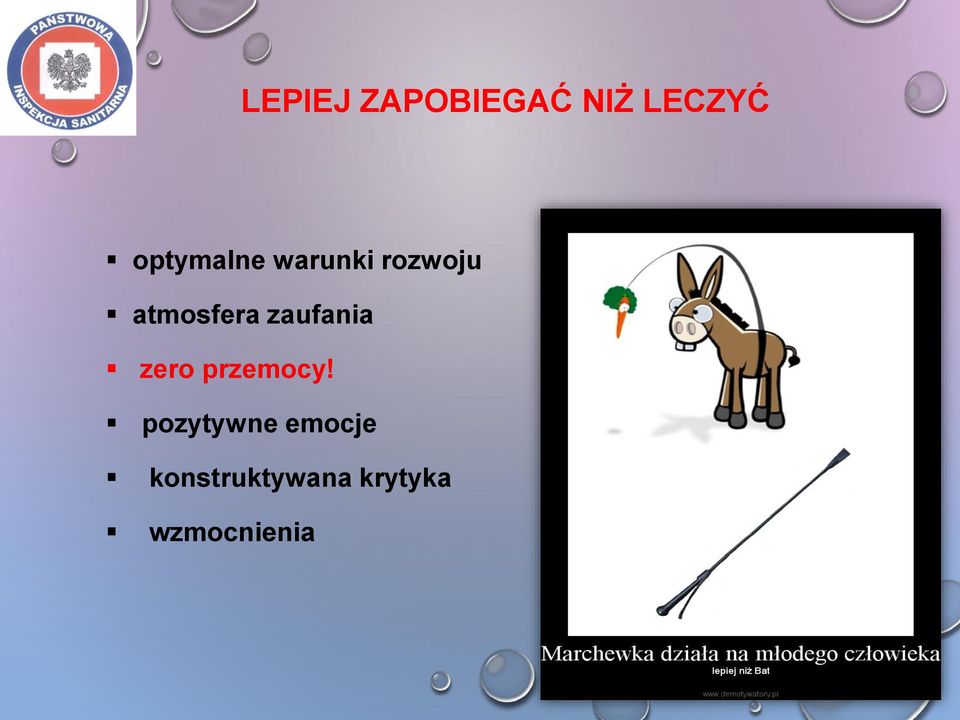 atmosfera zaufania zero przemocy!