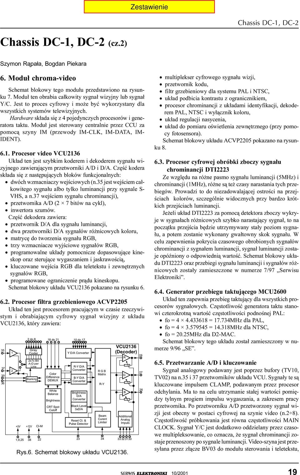 Hardware sk³ada siê z 4 pojedynczych procesorów i generatora taktu. Modu³ jest sterowany centralnie przez CCU za pomoc¹ szyny IM (przewody IM-CLK, IM-DATA, IM- IDENT). 6.1.
