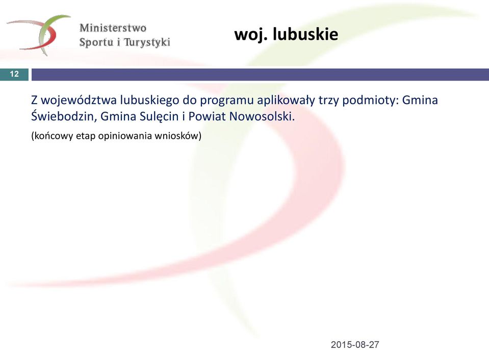 Świebodzin, Gmina Sulęcin i Powiat