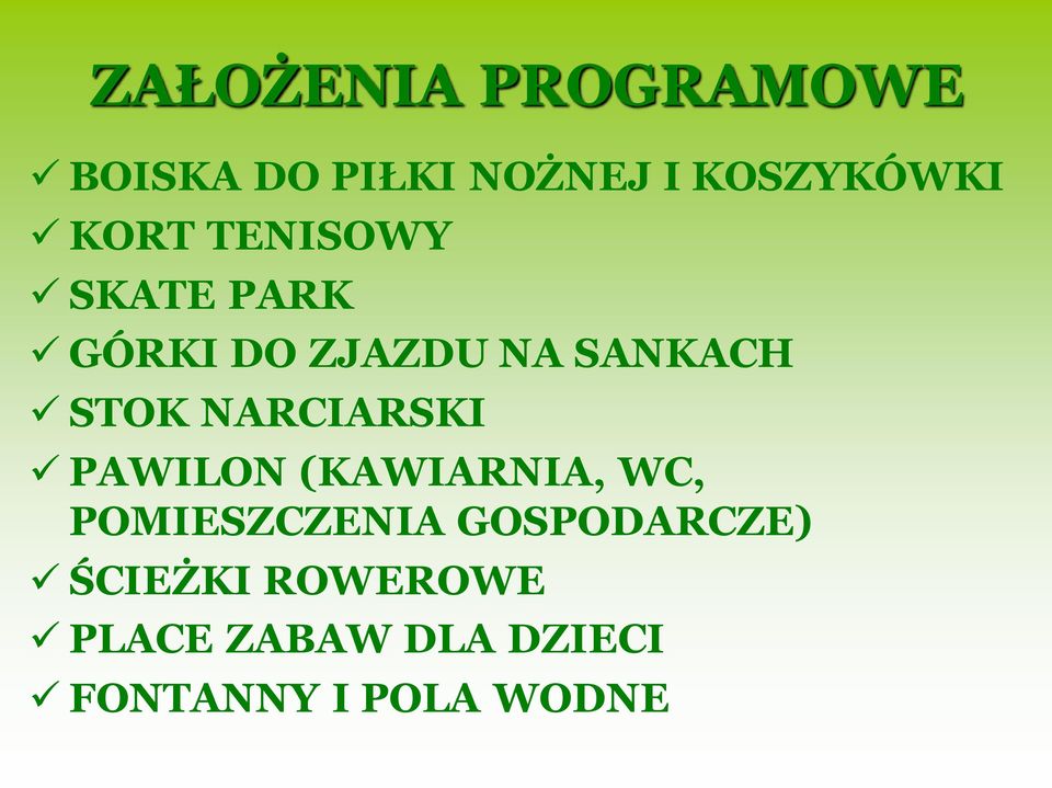 NARCIARSKI PAWILON (KAWIARNIA, WC, POMIESZCZENIA