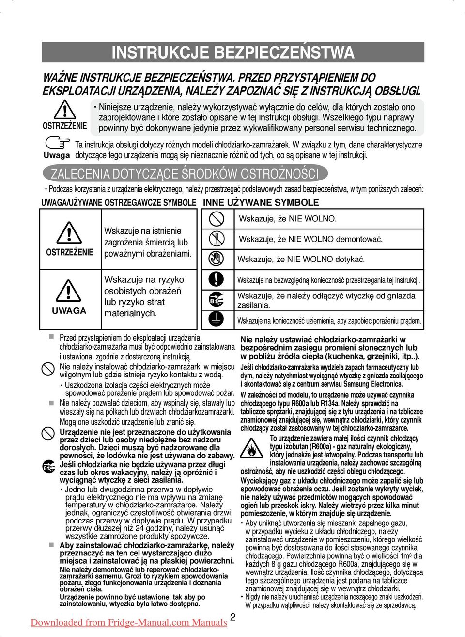 W związku z tym, dane charakterystyczne dotyczące tego urządzenia mogą się nieznacznie różnić od tych, co są opisane w tej instrukcji.