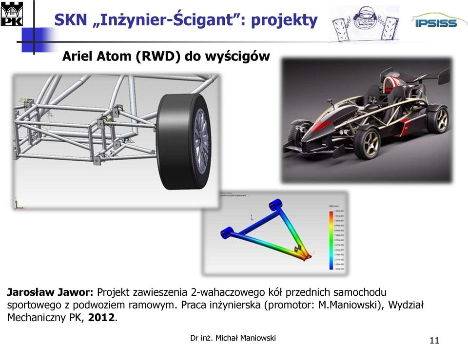 sportowego z podwoziem ramowym.