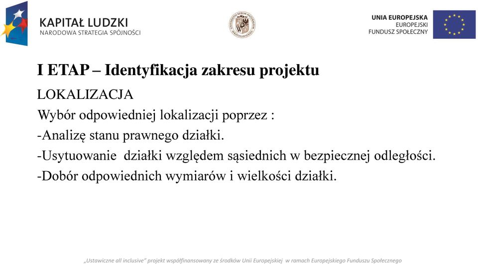 działki.