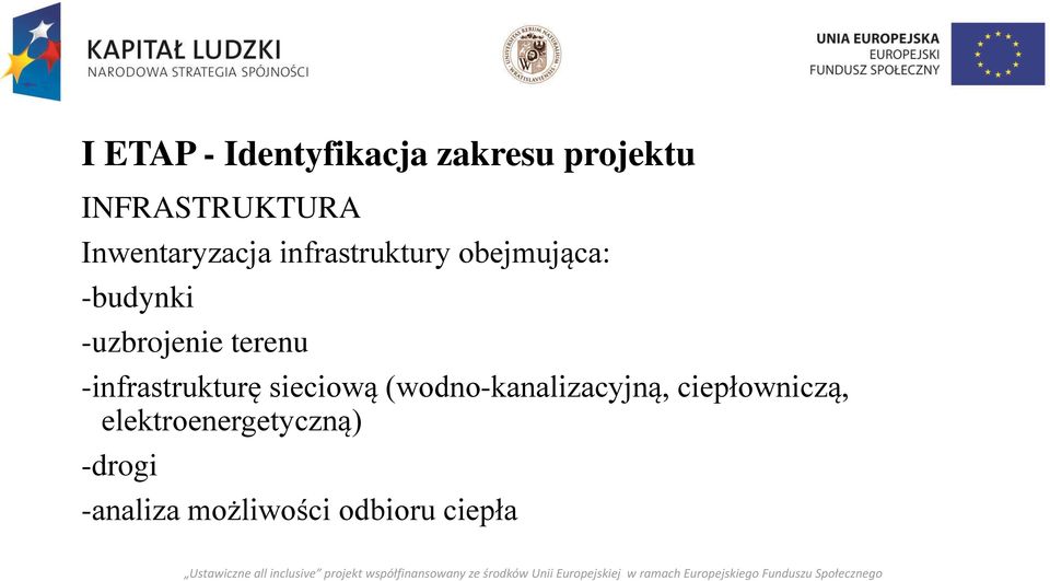 -uzbrojenie terenu -infrastrukturę sieciową