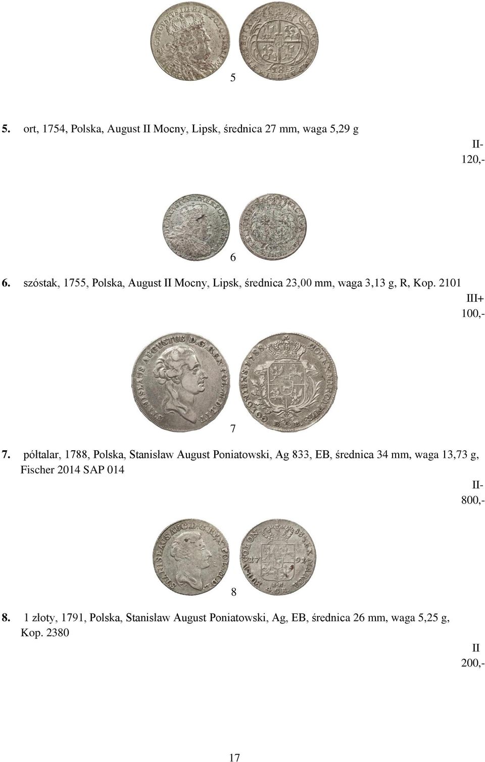 półtalar, 1788, Polska, Stanisław August Poniatowski, Ag 833, EB, średnica 34 mm, waga 13,73 g, Fischer 2014