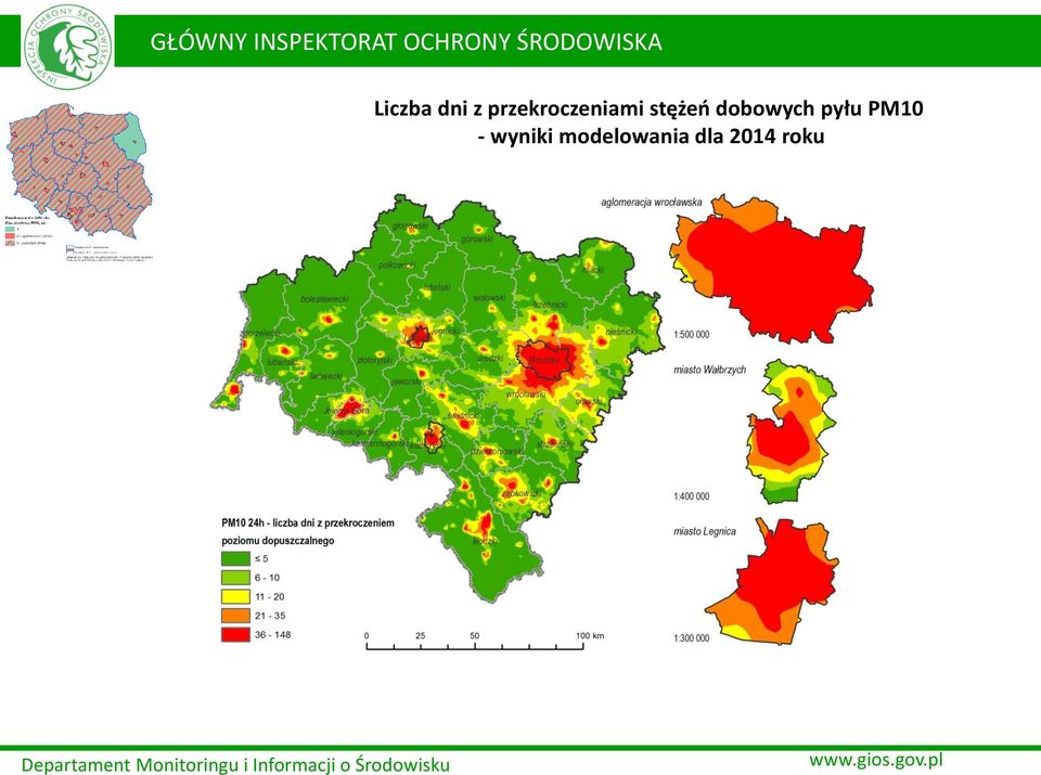 dobowych pyłu PM10 -