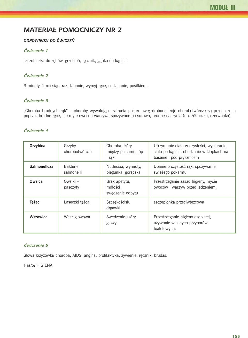 Ćwiczenie 3 Choroba brudnych r¹k choroby wywo³uj¹ce zatrucia pokarmowe; drobnoustroje chorobotwórcze s¹ przenoszone poprzez brudne rêce, nie myte owoce i warzywa spo ywane na surowo, brudne naczynia