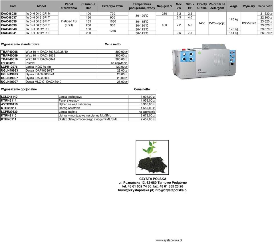 1260 IDAC48041 IWD-H D2021Pi T 200 30-145 o C 9,5 7,5 184 kg 26 270 zł TBAP40008 TBAP40009 TBAP40010 IPIP89429 LCPR12976 UGLN49993 UGLN49995 UGLN49987 UGLN49997 IDAC48036/37/38/40 IDAC48039 IDAC48041