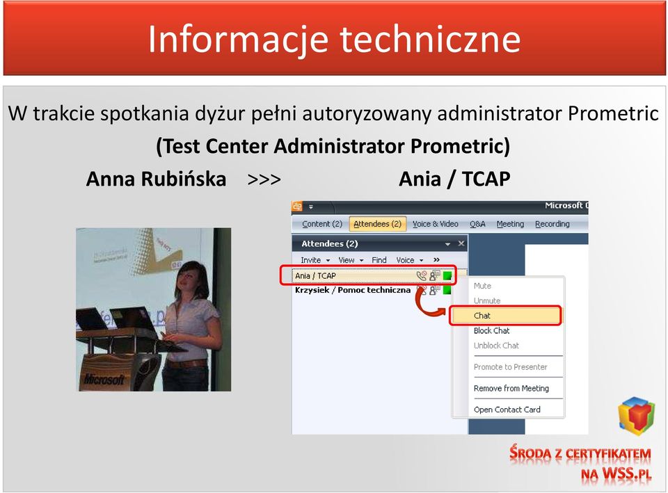 administrator Prometric (Test Center