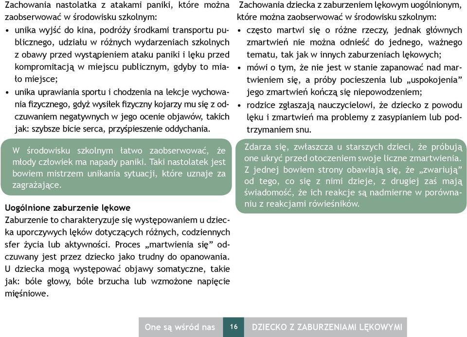 kojarzy mu się z odczuwaniem negatywnych w jego ocenie objawów, takich jak: szybsze bicie serca, przyśpieszenie oddychania.