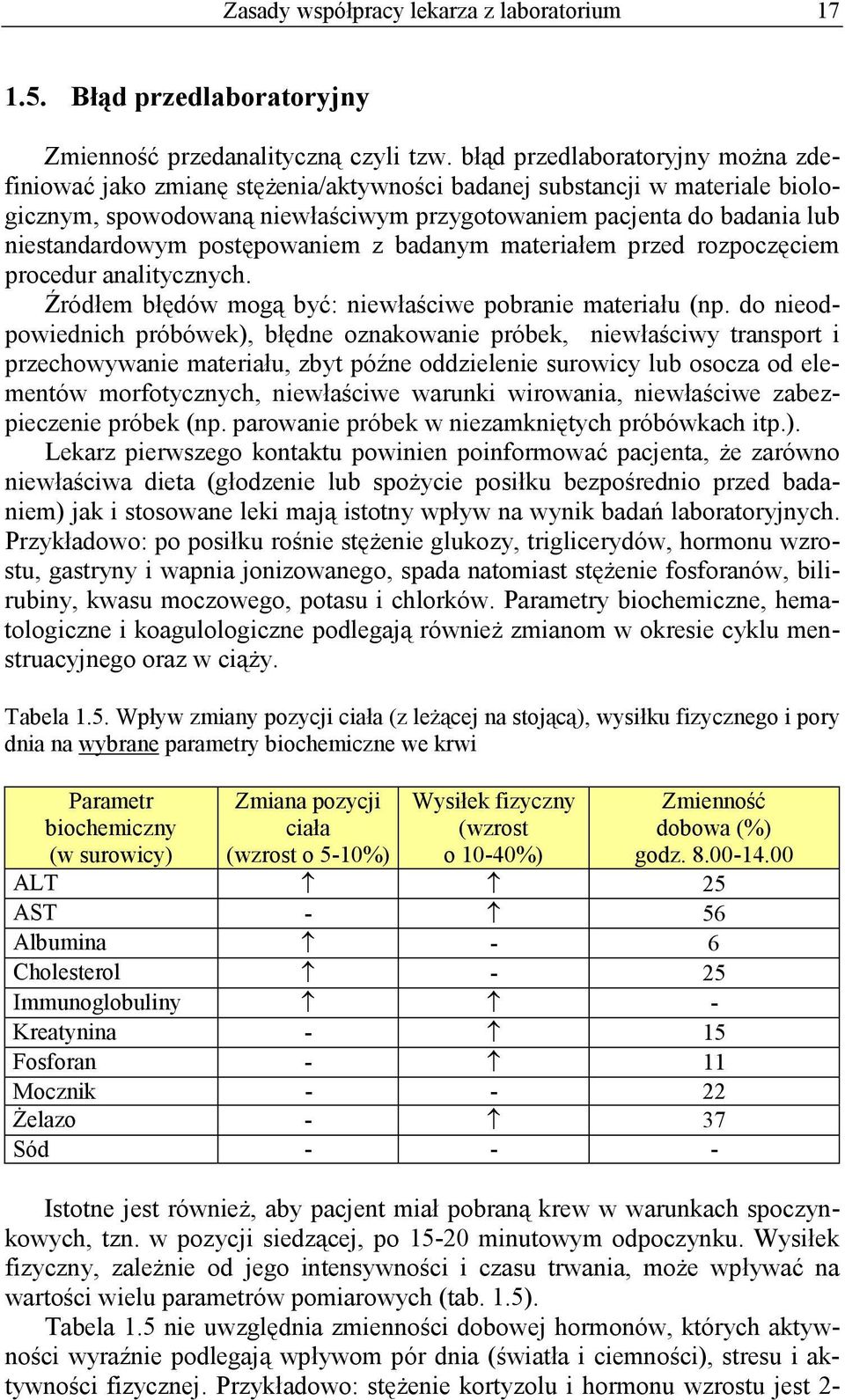 postępowaniem z badanym materiałem przed rozpoczęciem procedur analitycznych. Źródłem błędów mogą być: niewłaściwe pobranie materiału (np.