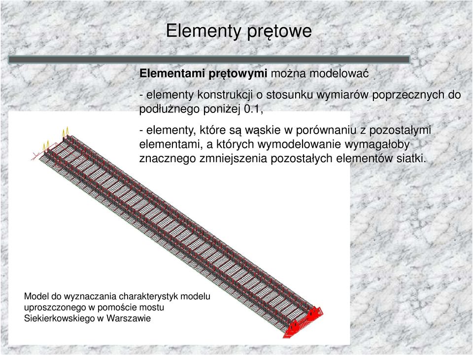 1, - elementy, które są wąskie w porównani z pozostałymi elementami, a których wymodelowanie