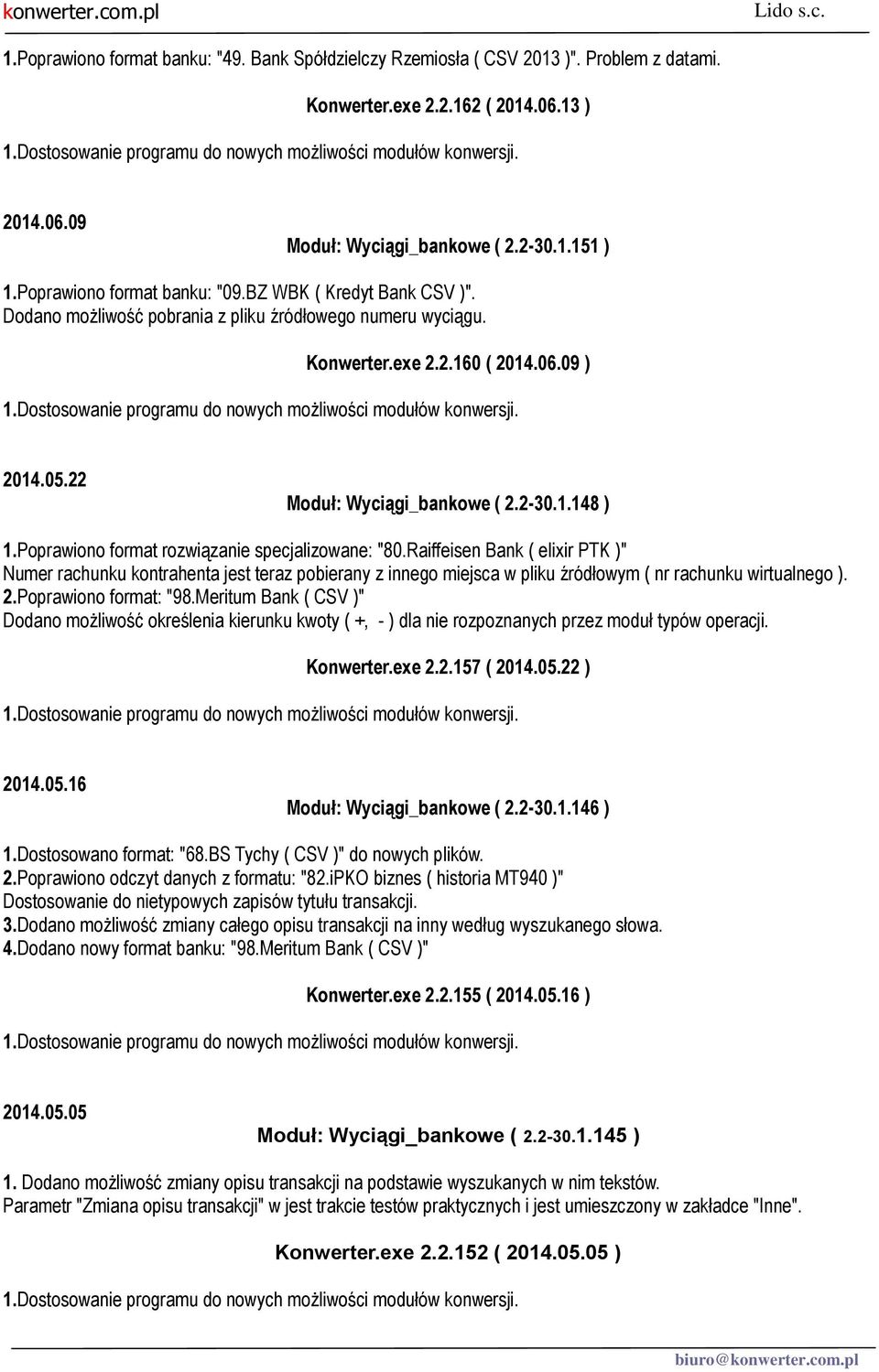 1.148 ) 1.Poprawiono format rozwiązanie specjalizowane: "80.