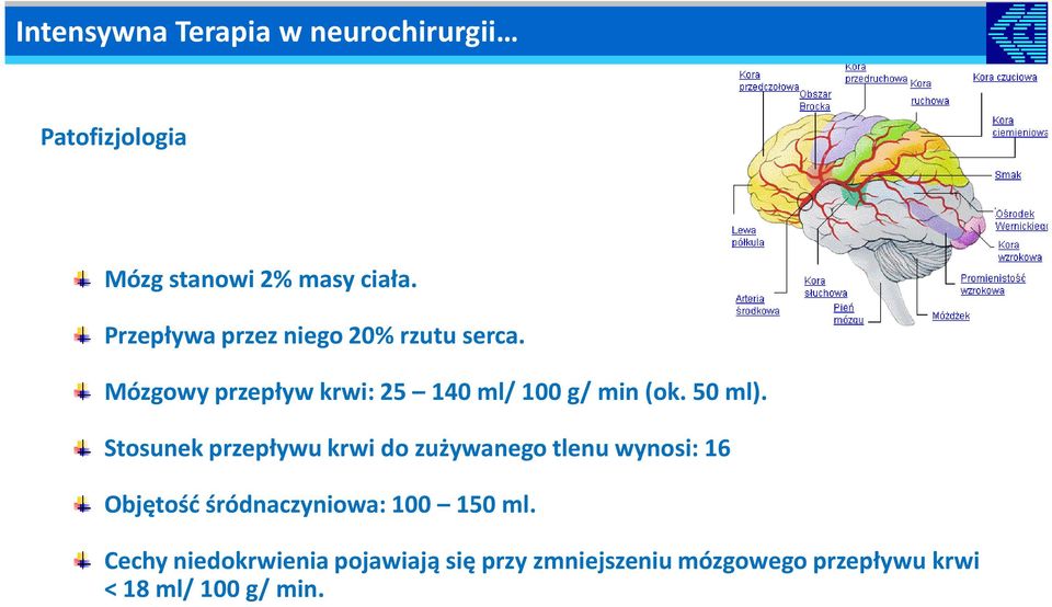 Stosunek przepływu krwi do zużywanego tlenu wynosi: 16 Objętość śródnaczyniowa: