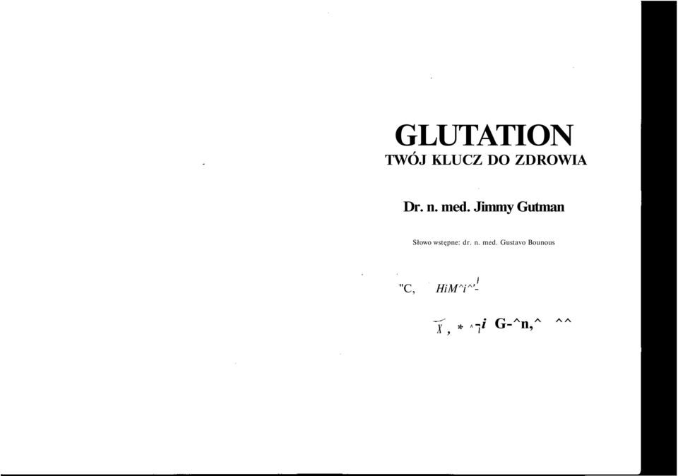 Jimmy Gutman Słowo wstępne: dr. n.