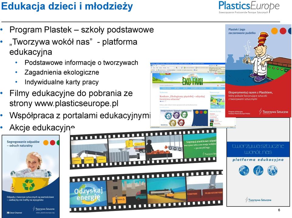 Zagadnienia ekologiczne Indywidualne karty pracy Filmy edukacyjne do