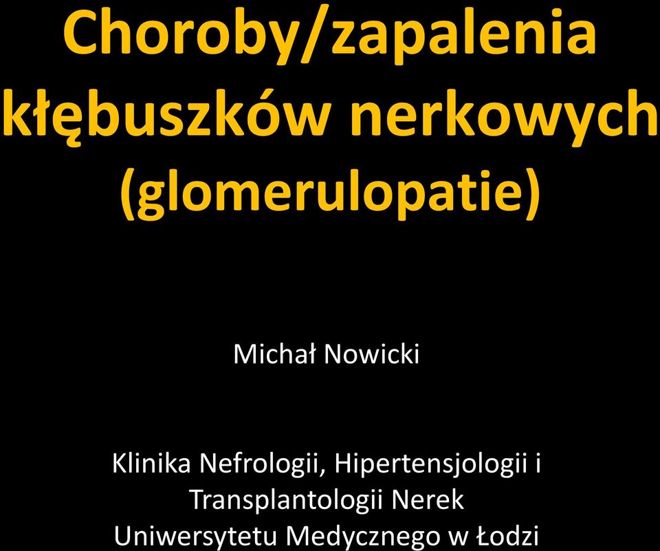 Nefrologii, Hipertensjologii i