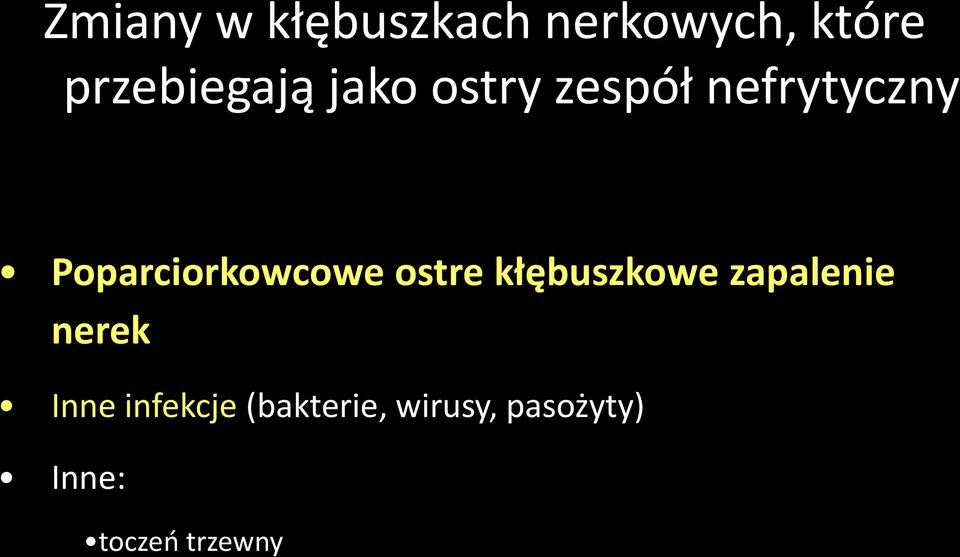 Poparciorkowcowe ostre kłębuszkowe zapalenie