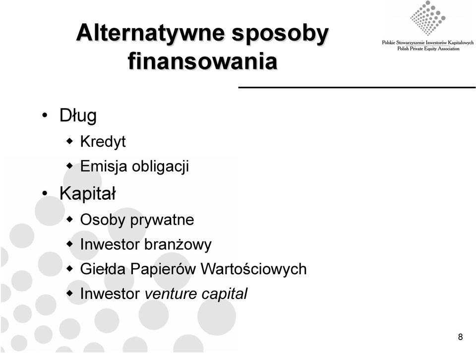 prywatne Inwestor branżowy Giełda