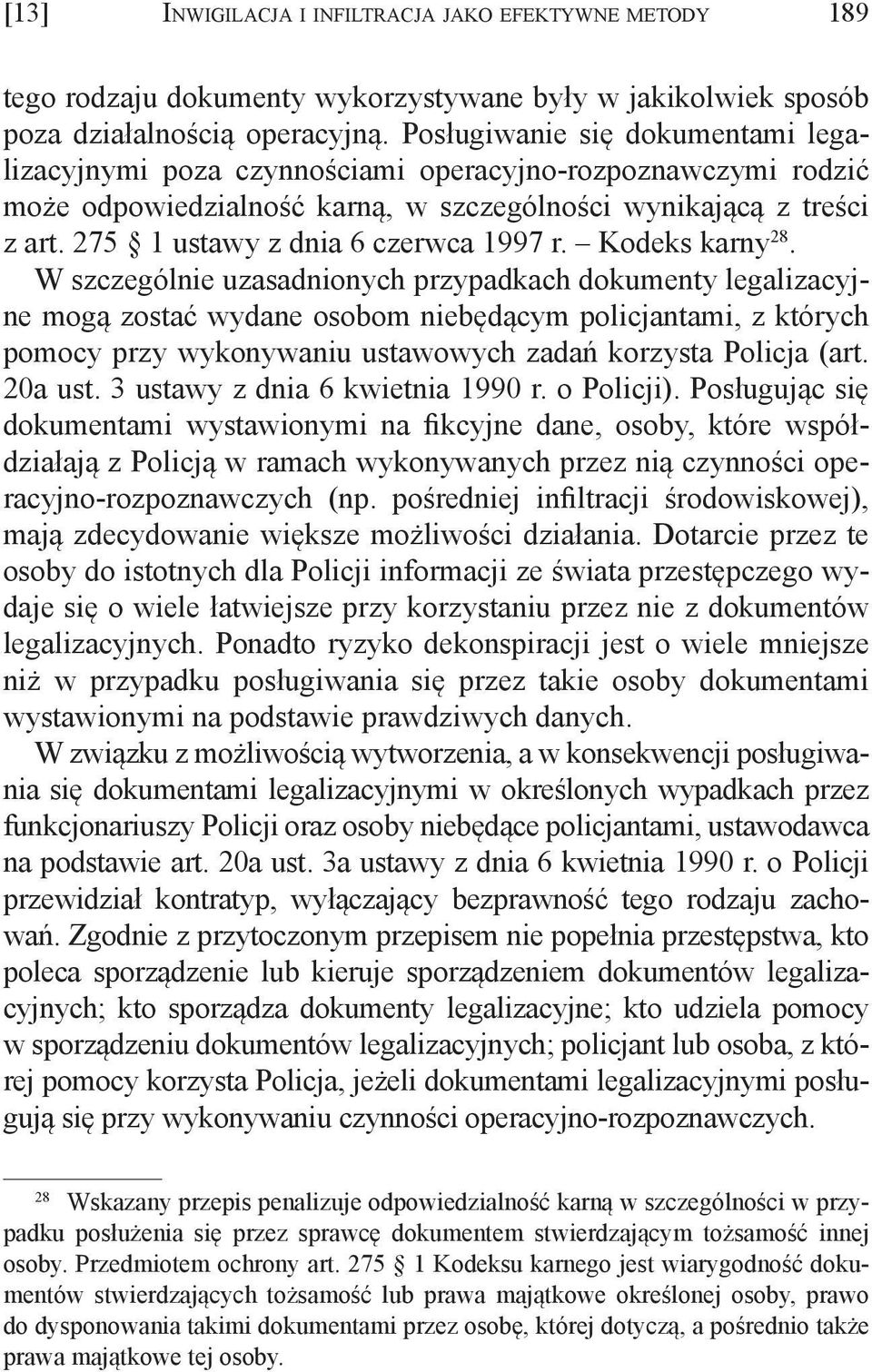 275 1 ustawy z dnia 6 czerwca 1997 r. Kodeks karny 28.
