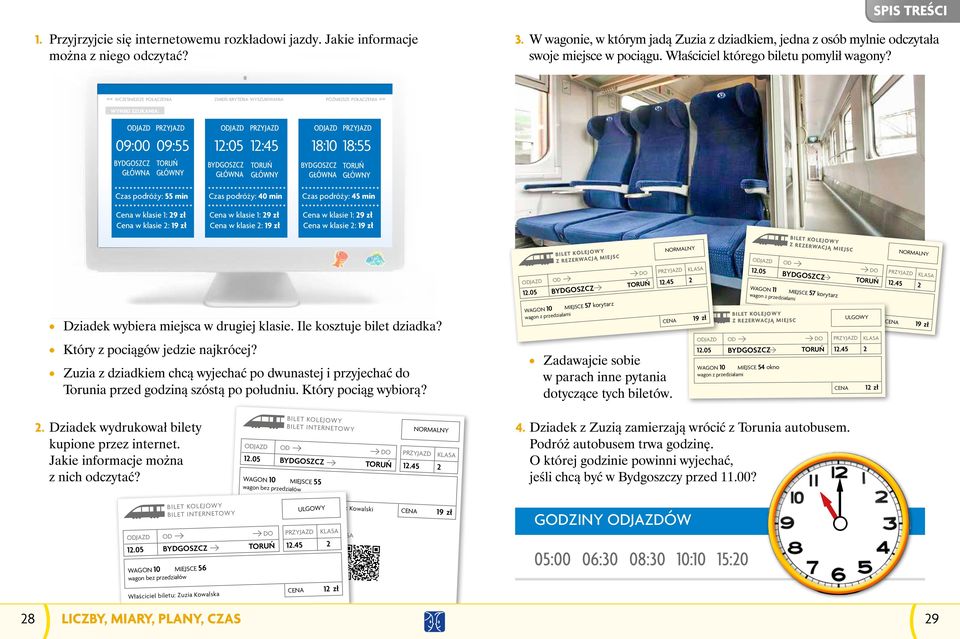 << wcześniejsze połączenia zmień kryteria wyszukiwania późniejsze połączenia >> 57 WYNIKI SZUKANIA: 56 ODJAZD 09:00 BYDGOSZCZ GŁÓWNA PRZYJAZD 09:55 TORUŃ GŁÓWNY ODJAZD PRZYJAZD 12:05 12:45 BYDGOSZCZ