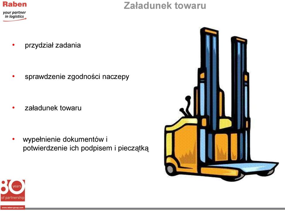 załadunek towaru wypełnienie