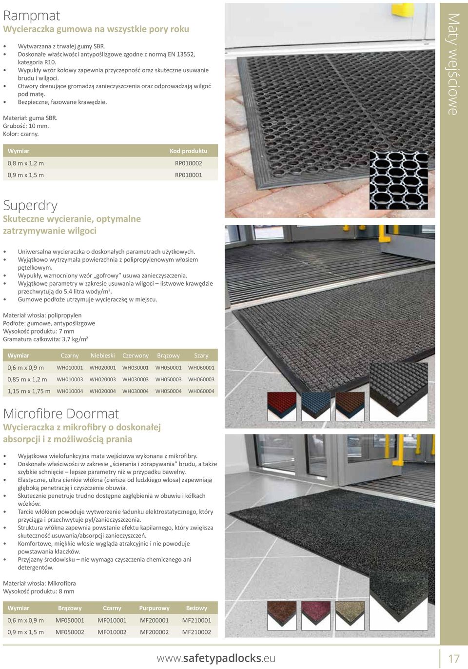 Materiał: guma SBR. Grubość: 10 mm. Kolor: czarny.
