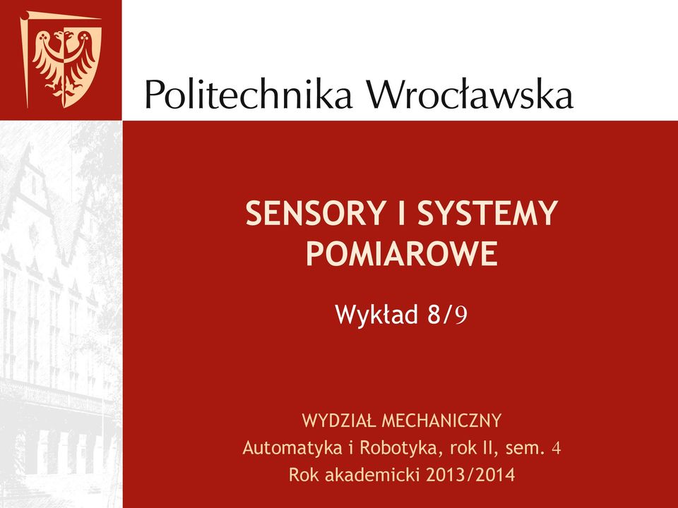 Automatyka i Robotyka, rok II,