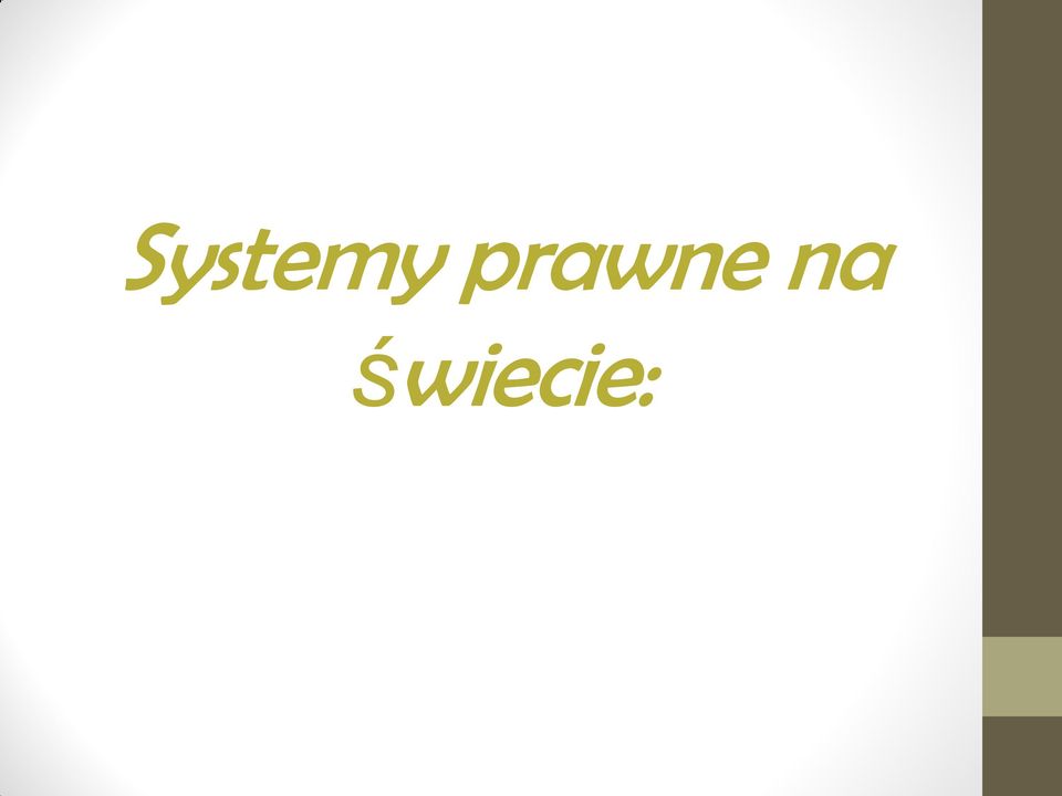 świecie: