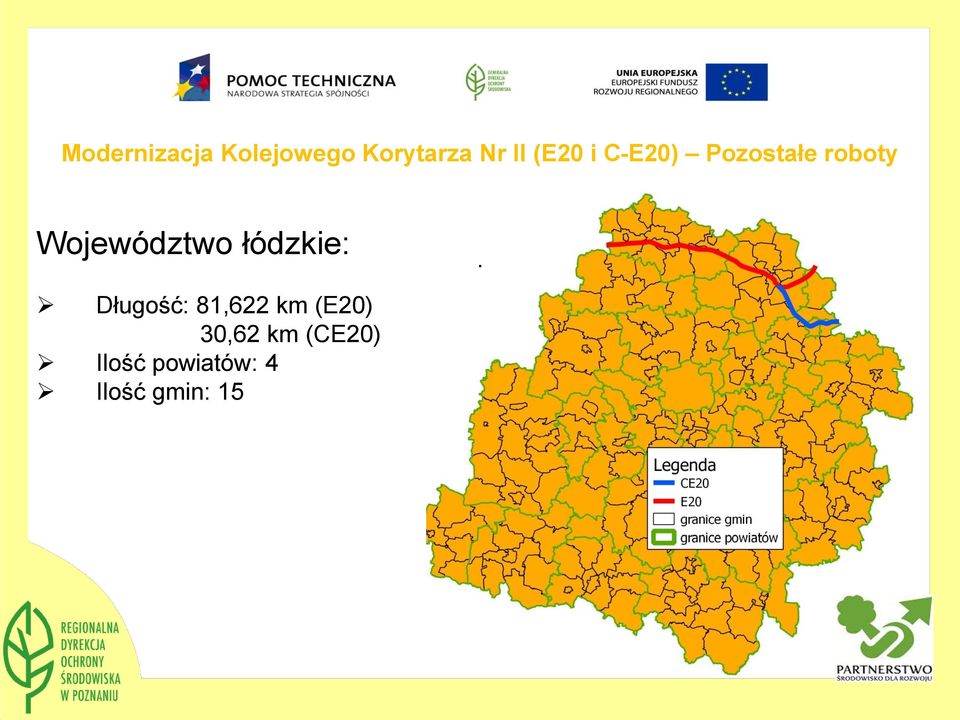 Województwo łódzkie: Długość: 81,622 km