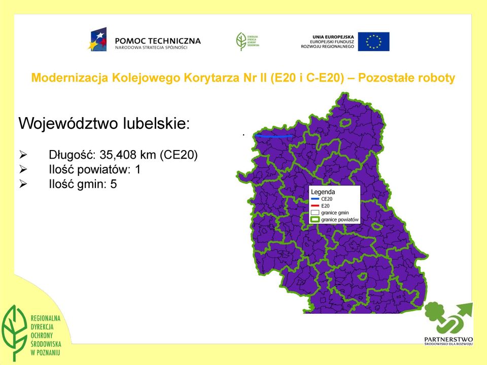 Województwo lubelskie: Długość: