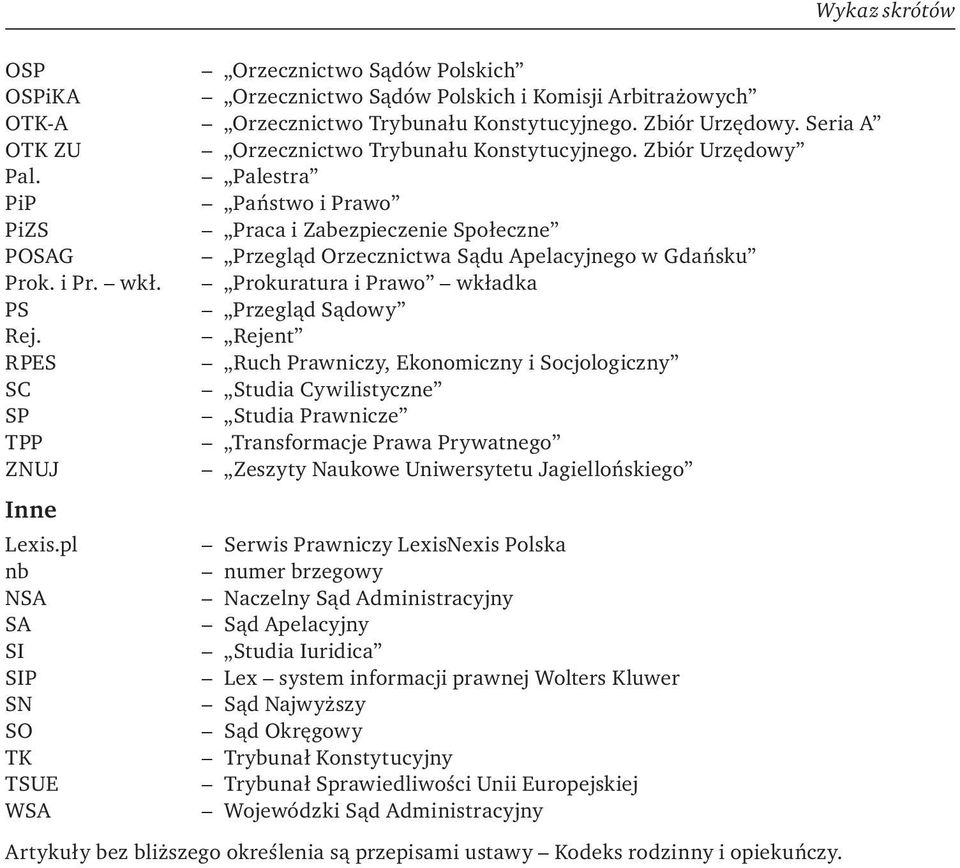 Spis treści Wykaz skrótów Słowo wstępne Kodeks rodzinny i opiekuńczy TYTUŁ  I. Małżeństwo TYTUŁ II. Pokrewieństwo i powinowactwo - PDF Free Download