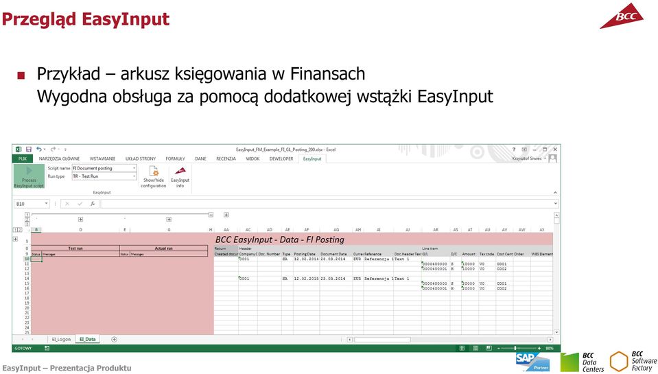 pomocą dodatkowej wstążki