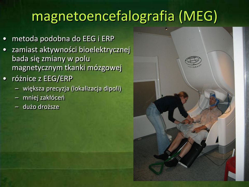 magnetycznym tkanki mózgowej różnice z EEG/ERP większa