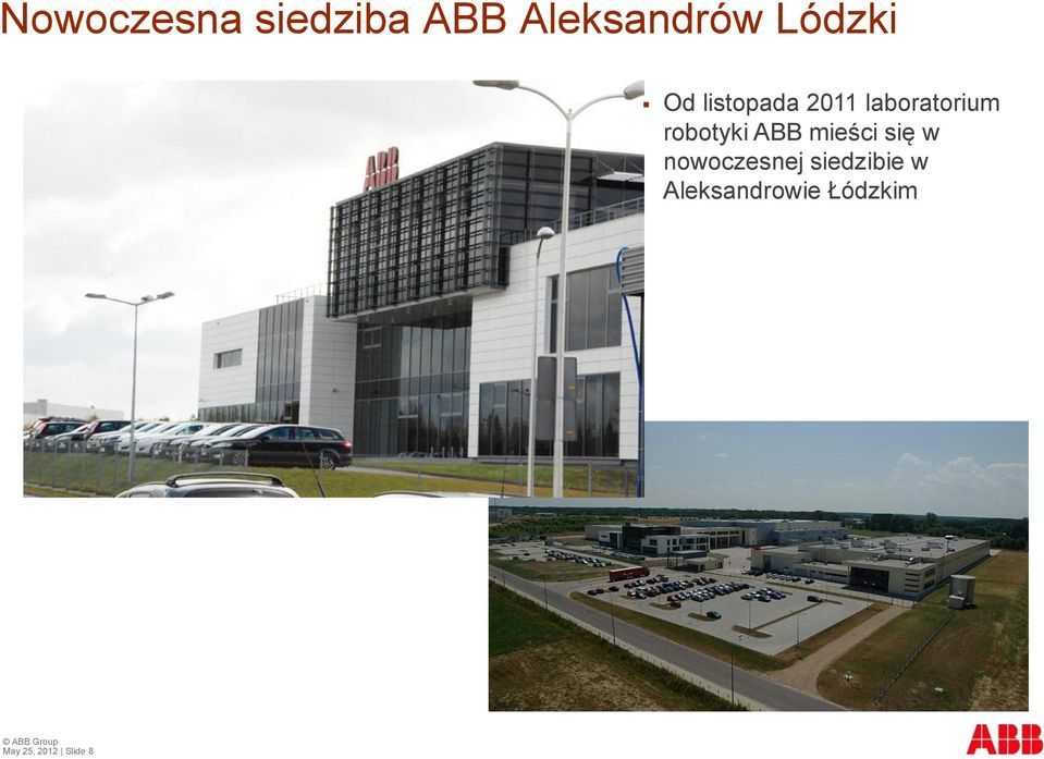 robotyki ABB mieści się w nowoczesnej