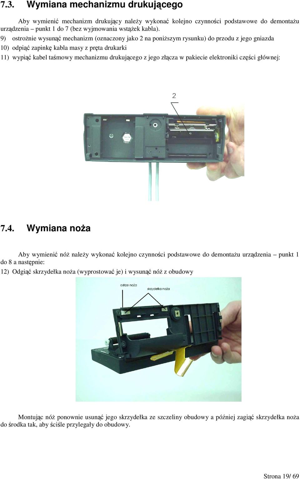 jego złcza w pakiecie elektroniki czci głównej:.