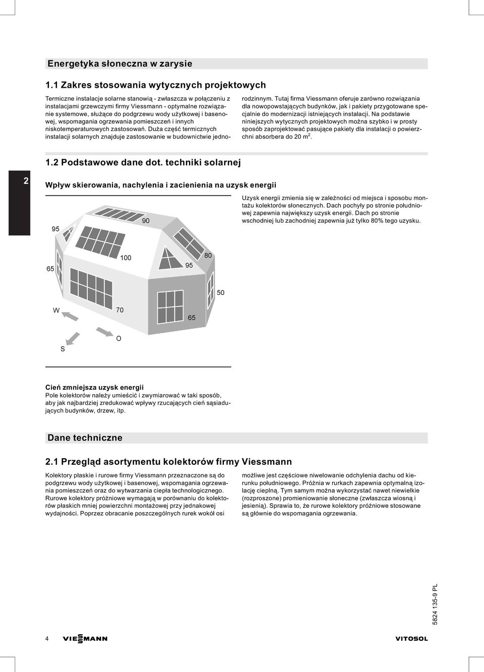 wody użytkowej i basenowej, wspomagania ogrzewania pomieszczeń i innych niskotemperaturowych zastosowań.
