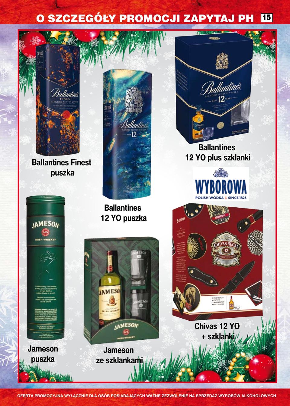 Ballantines 12 YO puszka Chivas 12 YO +