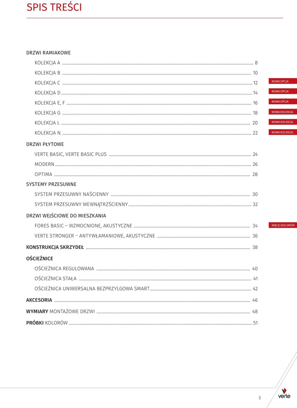 .. 28 SYSTEMY PRZESUWNE SYSTEM PRZESUWNY NAŚCIENNY... 30 SYSTEM PRZESUWNY WEWNĄTRZŚCIENNY... 32 DRZWI WEJŚCIOWE DO MIESZKANIA FORES BASIC WZMOCNIONE, AKUSTYCZNE.