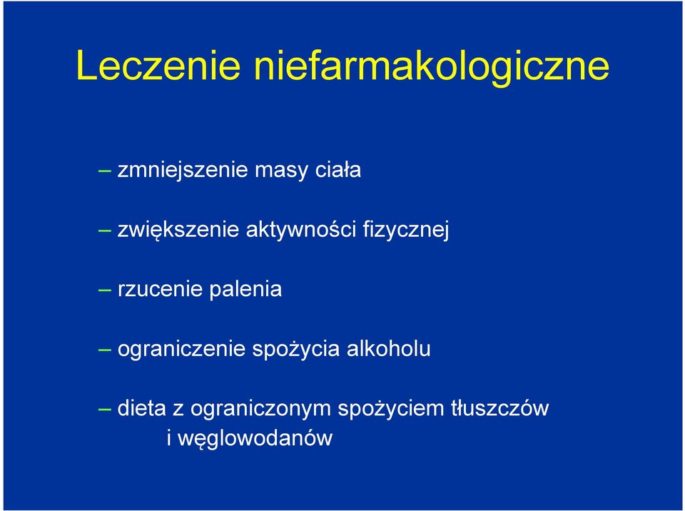 rzucenie palenia ograniczenie spożycia