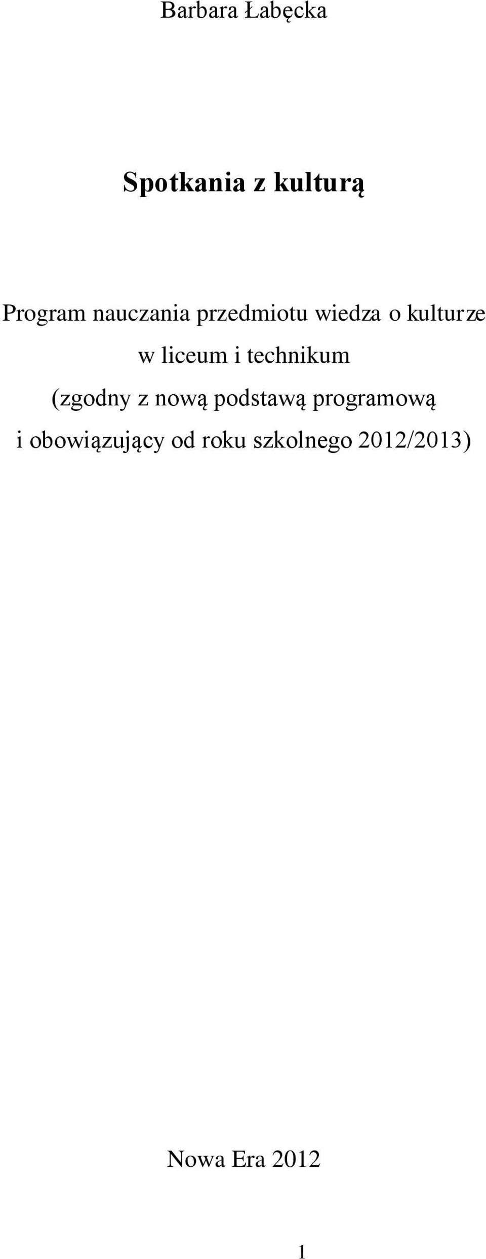 technikum (zgodny z nową podstawą programową i