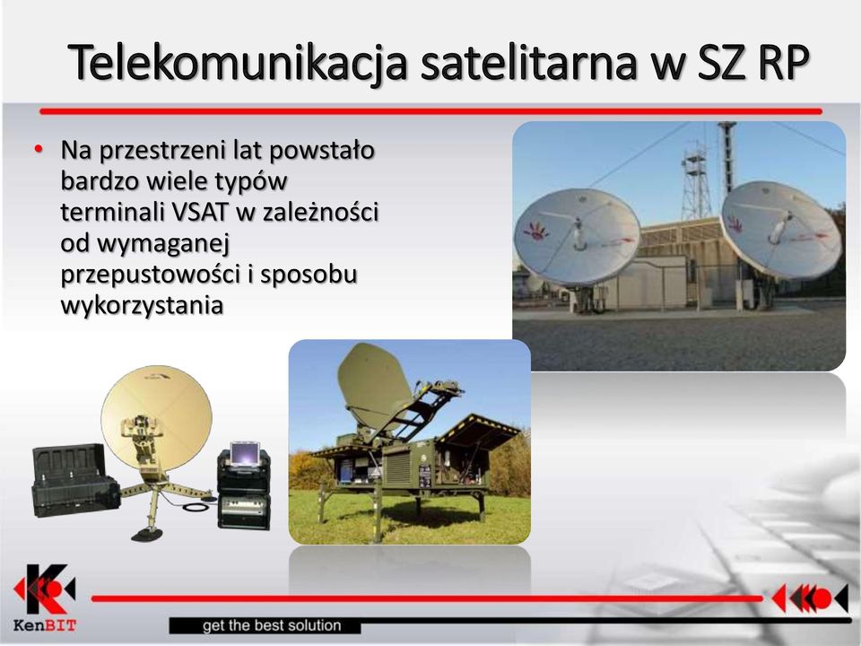 VSAT w zależności od wymaganej