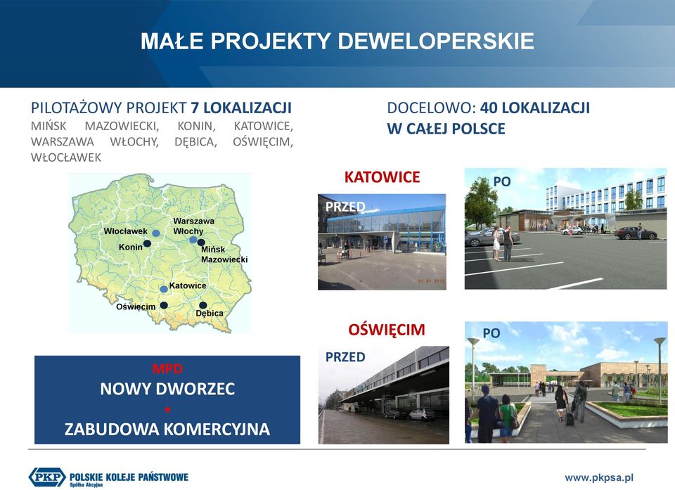 Warszawa Włochy Mińsk Mazowiecki KATOWICE PRZED DOCELOWO: 40 LOKALIZACJI W CAŁEJ