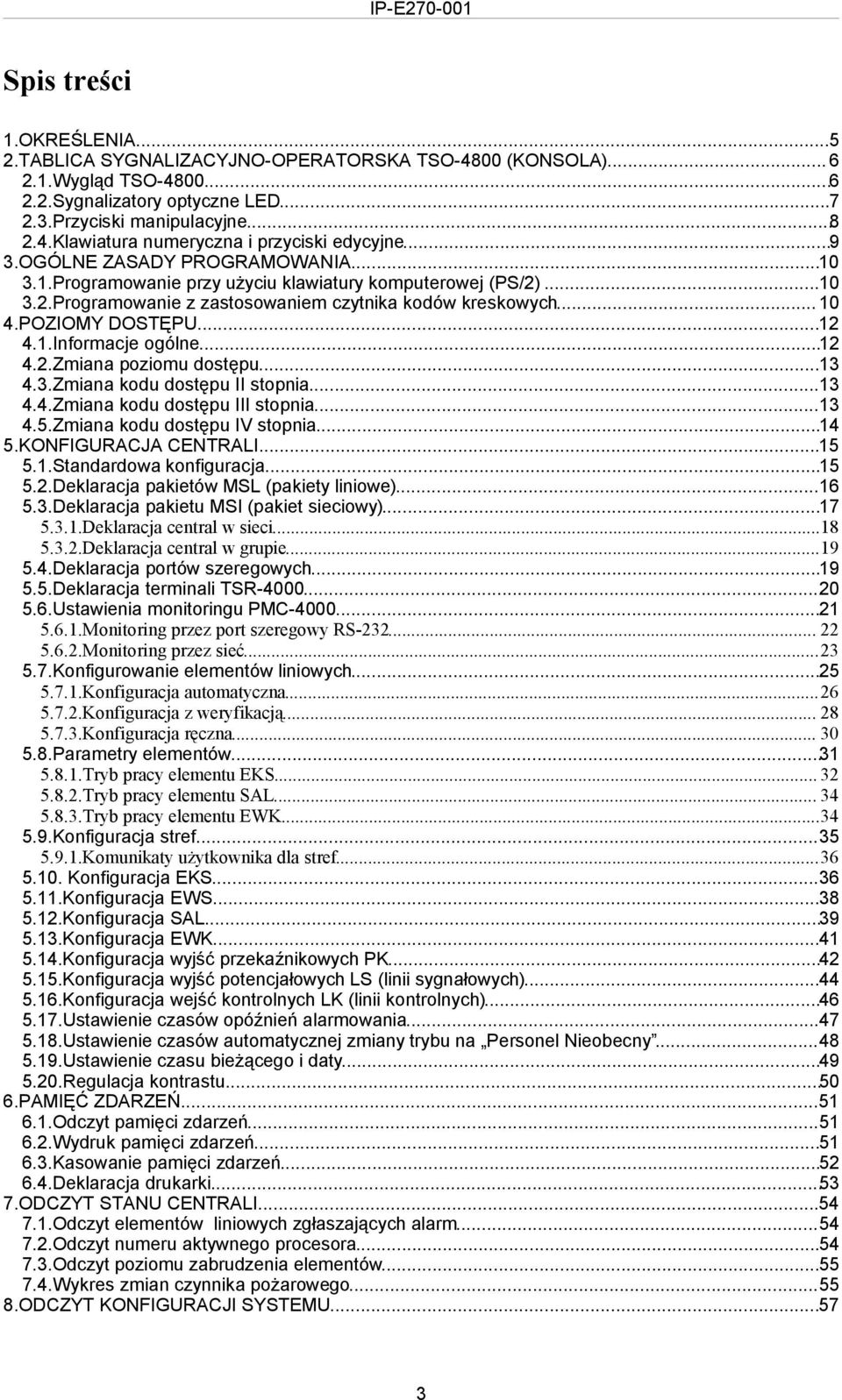 ..12 4.2.Zmiana poziomu dostępu...13 4.3.Zmiana kodu dostępu II stopnia...13 4.4.Zmiana kodu dostępu III stopnia...13 4.5.Zmiana kodu dostępu IV stopnia...14 5.KONFIGURACJA CENTRALI...15 5.1.Standardowa konfiguracja.