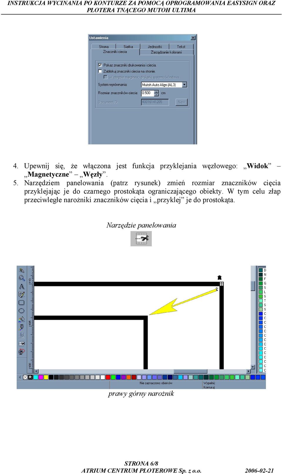 czarnego prostokąta ograniczającego obiekty.