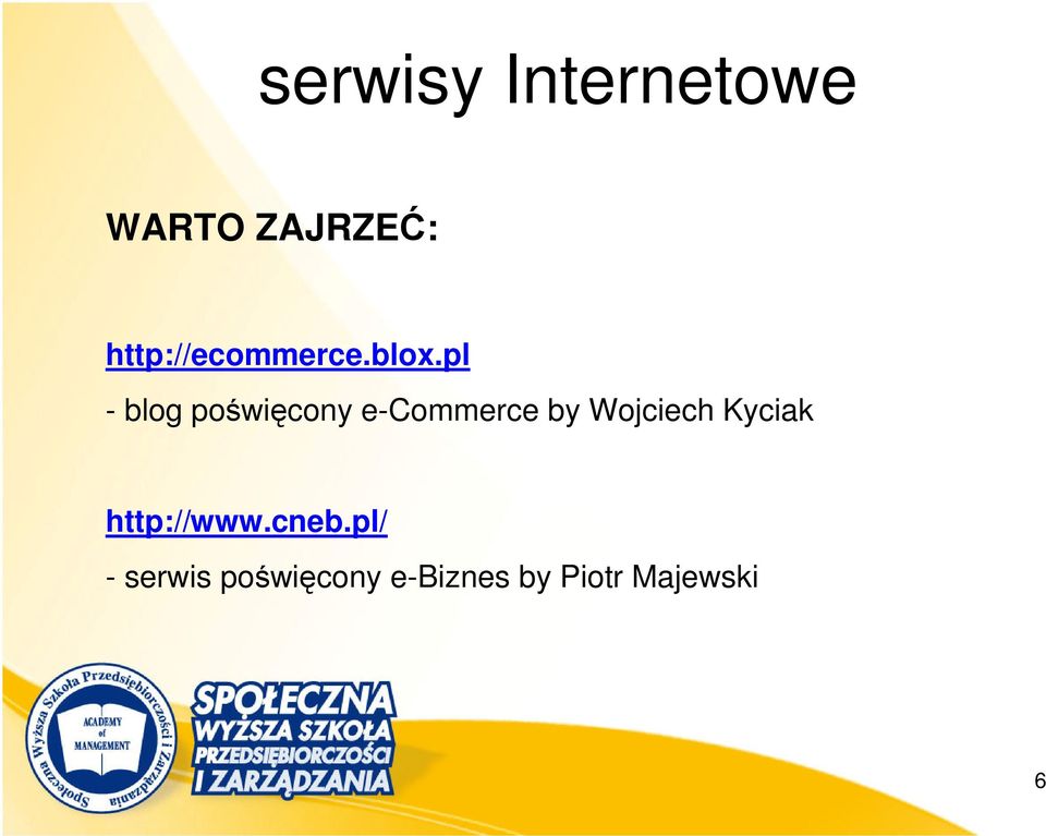 pl - blog poświęcony e-commerce by Wojciech