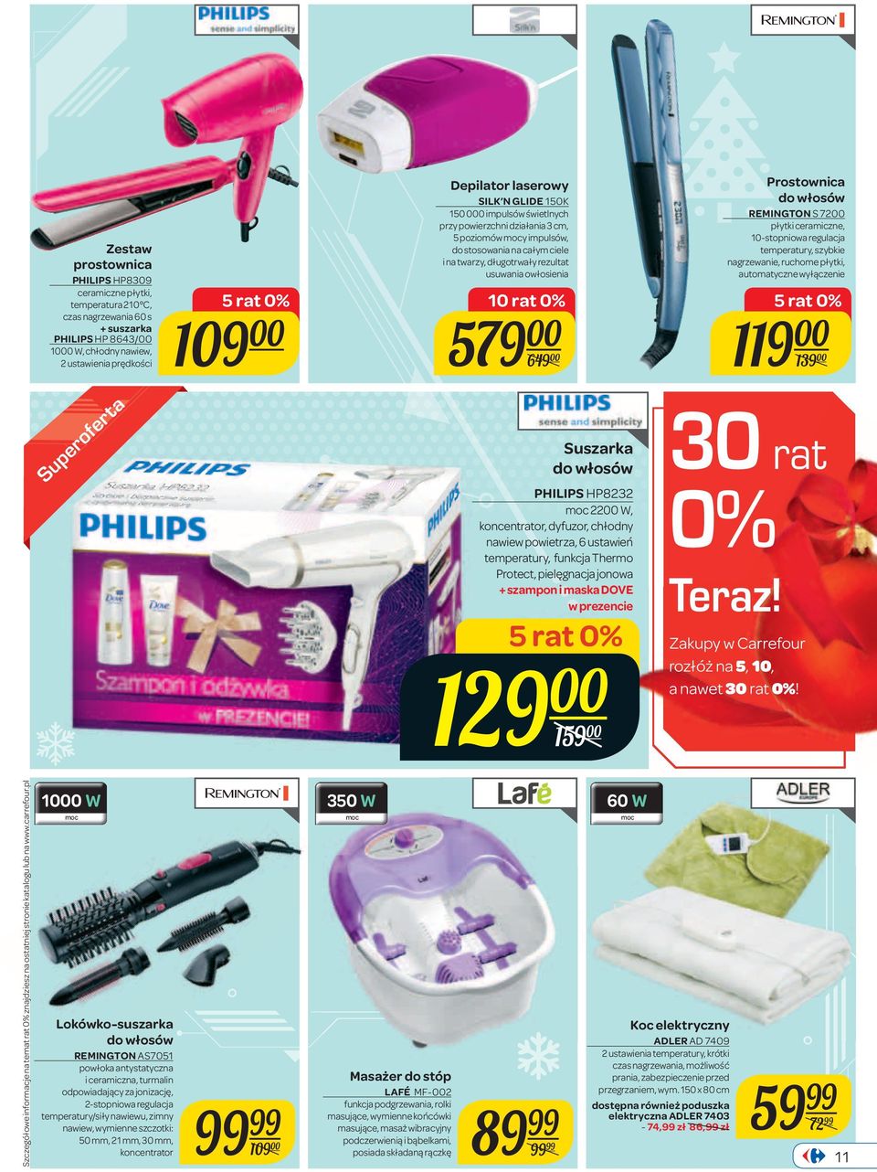 Prostownica do włosów REMINGTON S 7200 płytki ceramiczne, 10-stopniowa regulacja temperatury, szybkie nagrzewanie, ruchome płytki, automatyczne wyłączenie 119 00 139 00 Superoferta Suszarka do włosów
